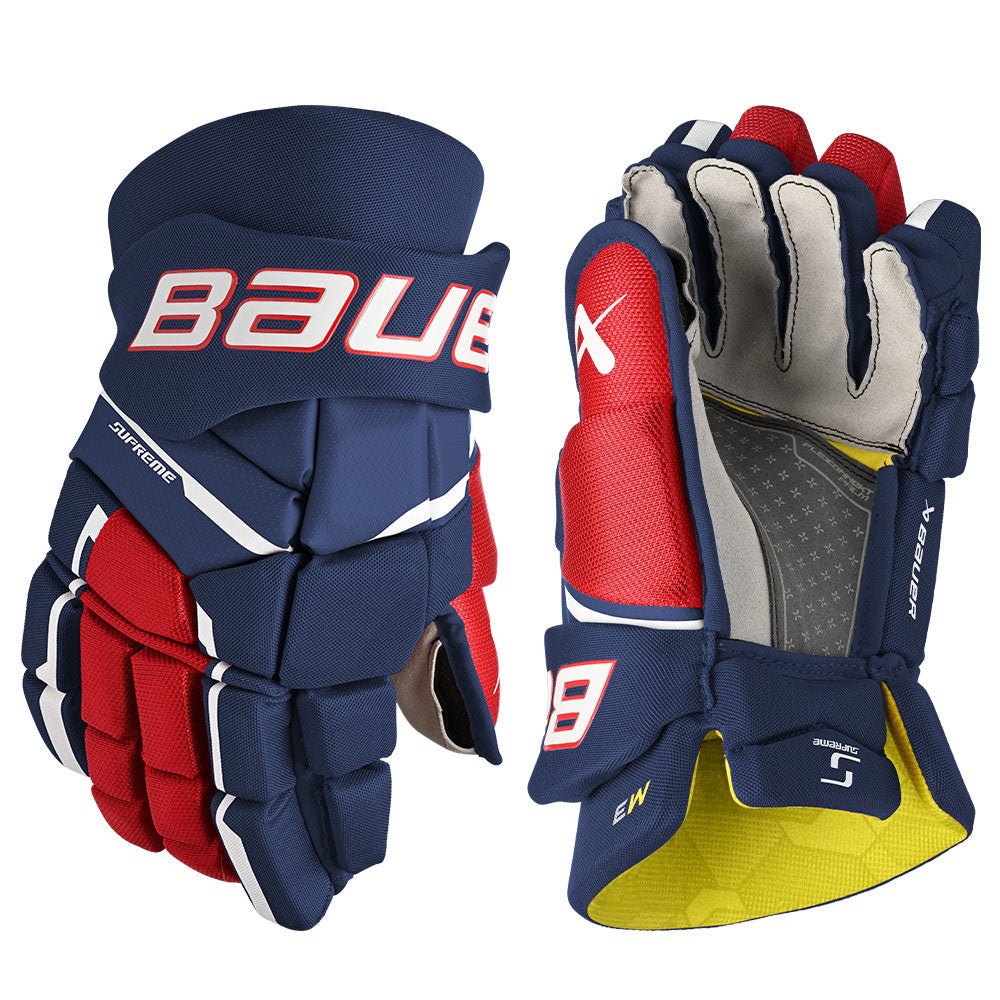 BAUER SUPREME M3 SENIOR HOCKEY GLOVES