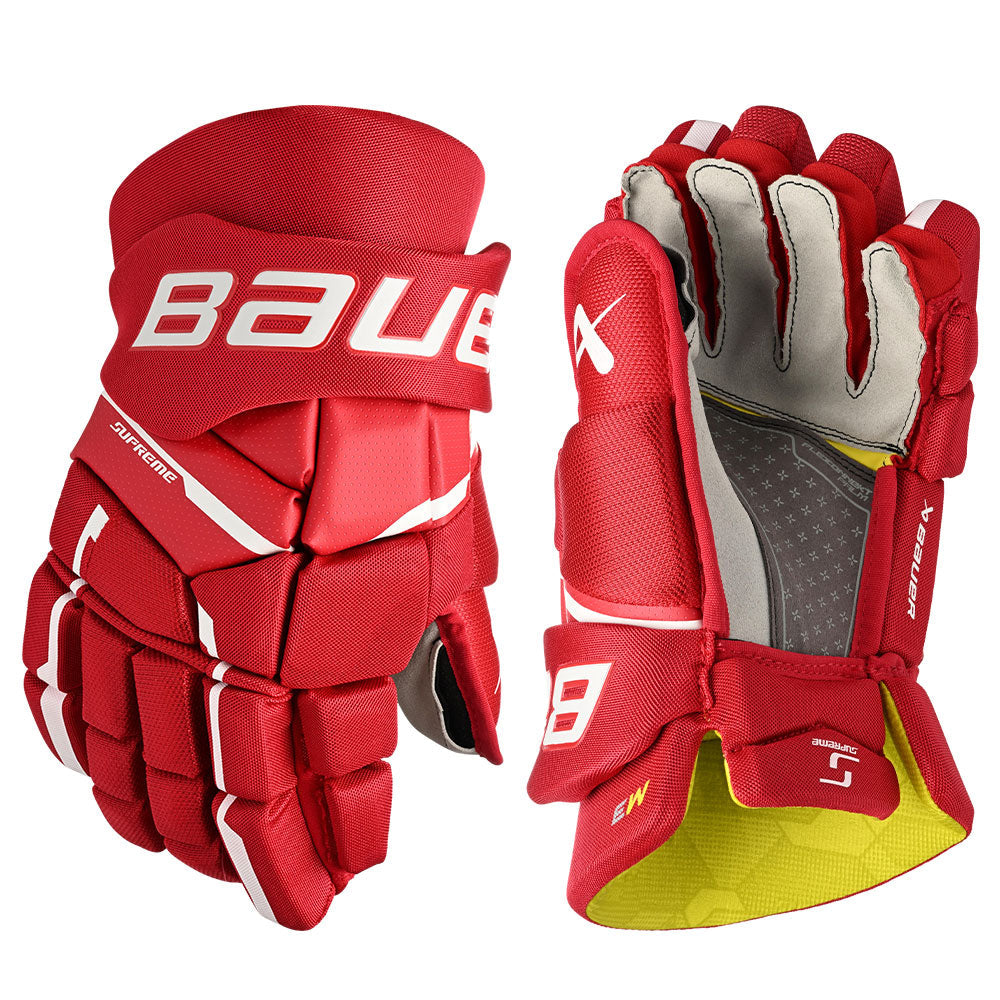 BAUER SUPREME M3 SENIOR HOCKEY GLOVES